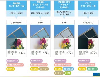 熱い!!を防ぐカーポートの夏の日差し対策